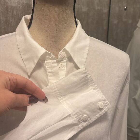 Ba&Sh white cotton front tie blouse, M - Picture 4 of 8